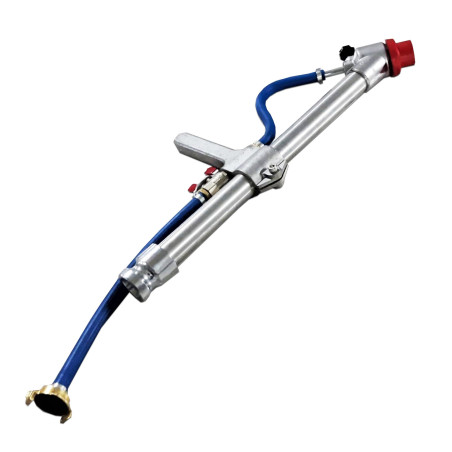 PISTOLA DE 35 CON CABEZA ACODADA 45º POWERMIX PARA MAQUINAS DE PROYECTAR YESO Y MORTERO